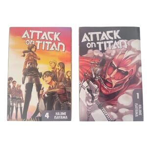 Attack on Titan by Hajime Isayama VOL. 1. & 4.  - Kodansha Comics NEW